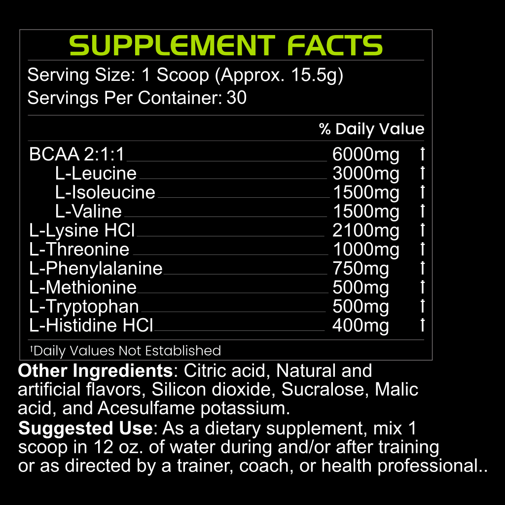 Pure Aminos — Essential BCAA Amino Acid Supplement