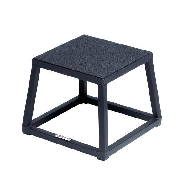 Steel Plyometric Jump Box — Anti-Slip, Stackable (12", 18", 24")