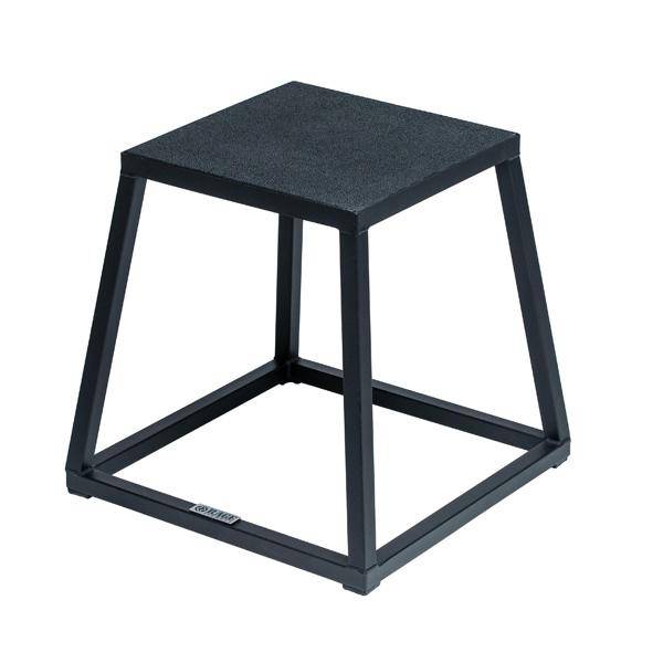 Steel Plyometric Jump Box — Anti-Slip, Stackable (12", 18", 24")