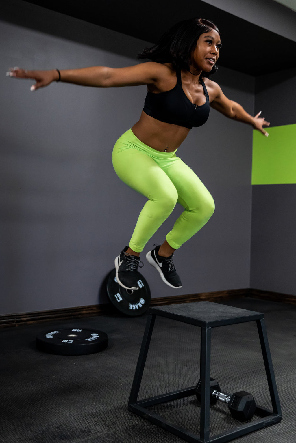 Steel Plyometric Jump Box — Anti-Slip, Stackable (12", 18", 24")