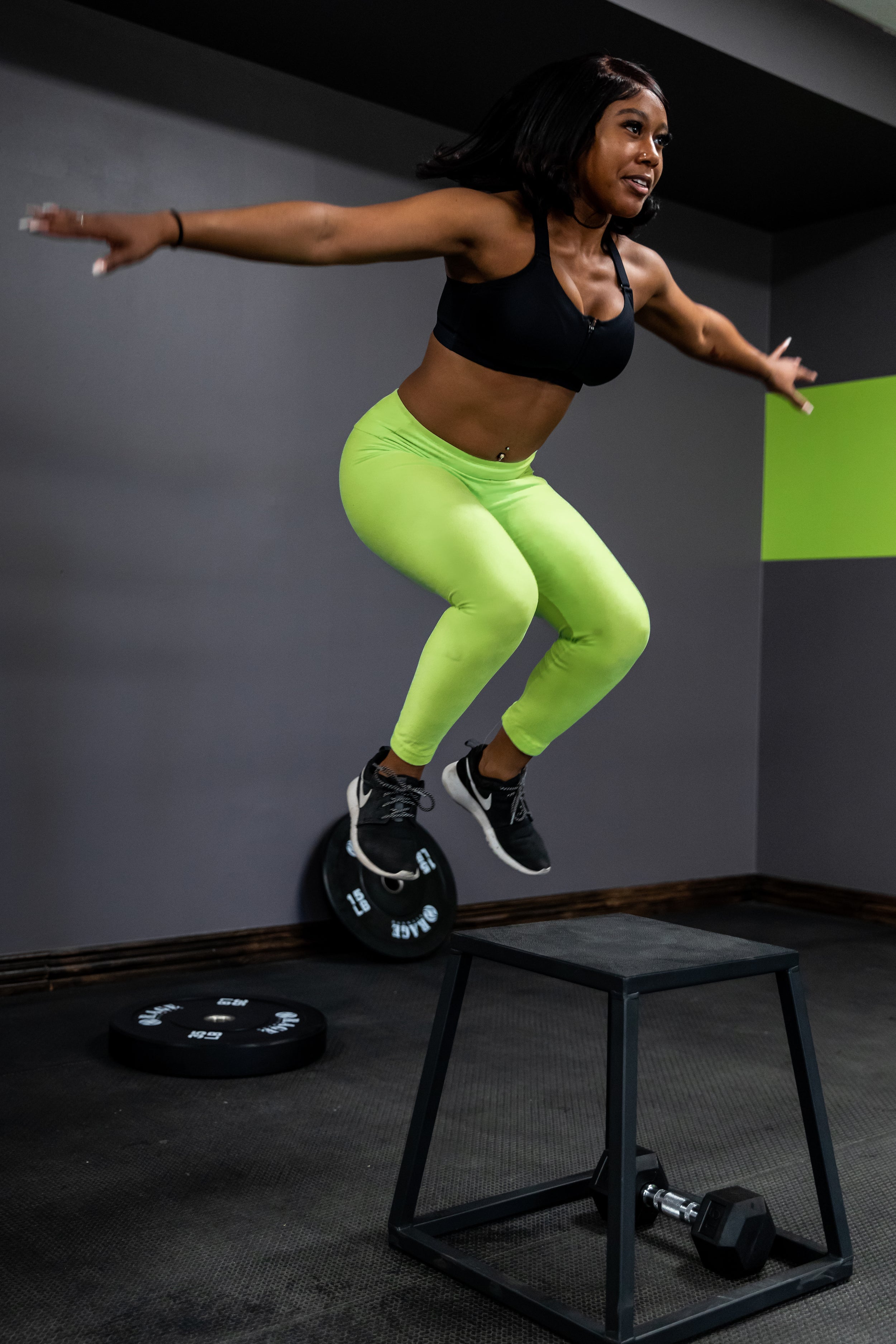 Steel Plyometric Jump Box — Anti-Slip, Stackable (12", 18", 24")