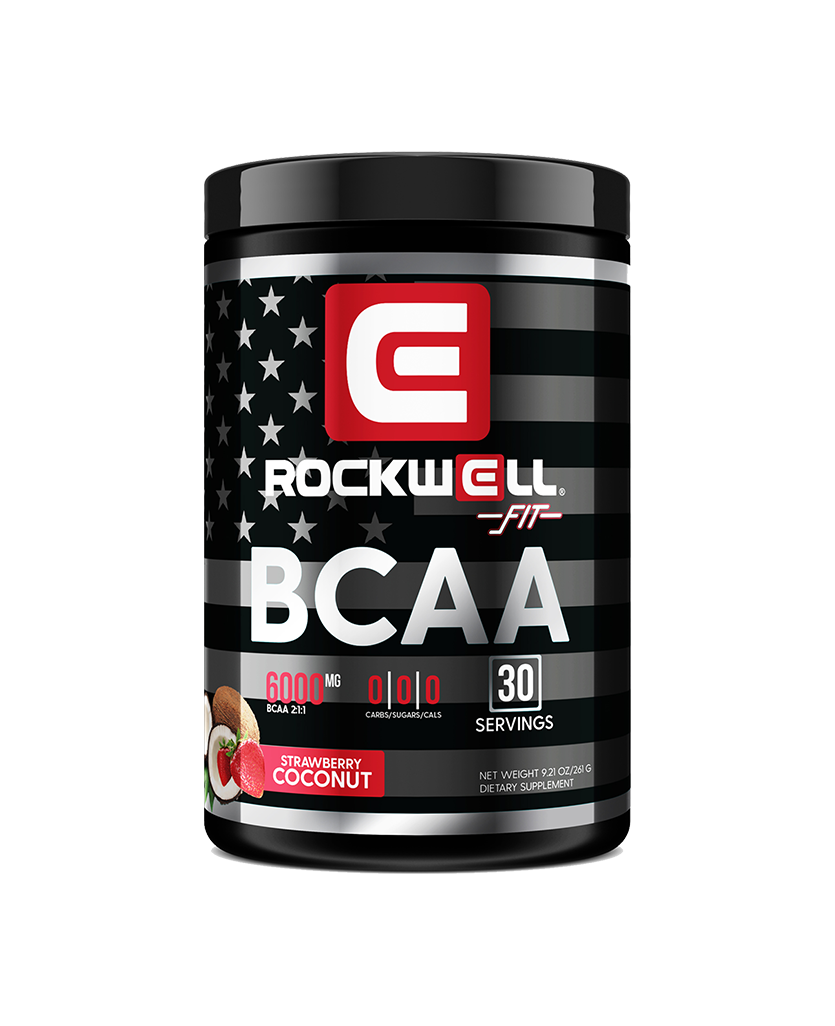 Rockwell Fit BCAA Amino Acids Supplement - Strawberry Coconut, 30 Servings