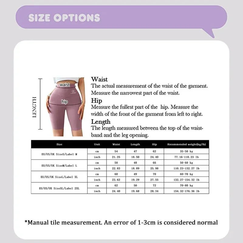 Women's High Waist Push-Up Gym Shorts
