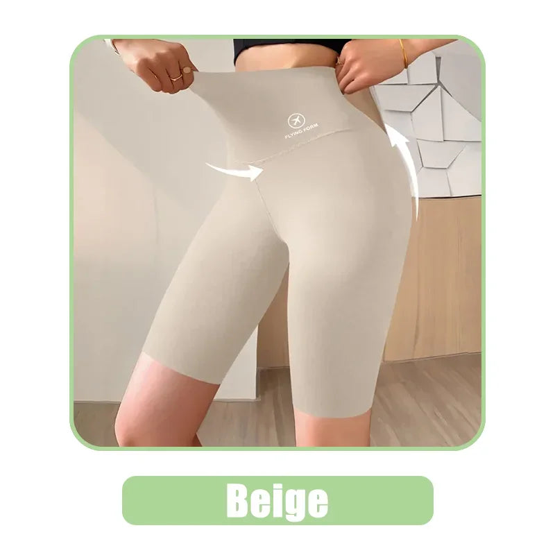 Women's High Waist Push-Up Gym Shorts