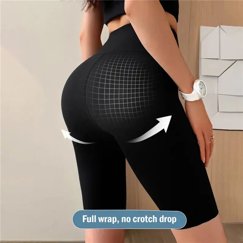 Women's High Waist Push-Up Gym Shorts