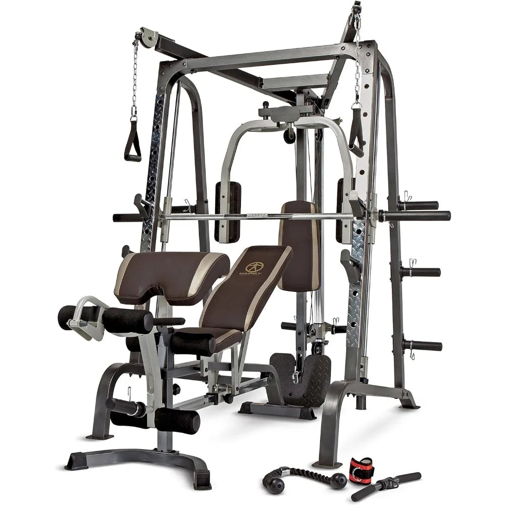 Smith Cage & Leg Press Home Gym Combo