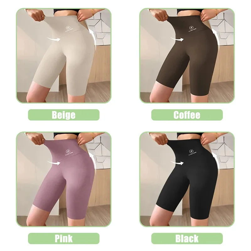 Women's High Waist Push-Up Gym Shorts