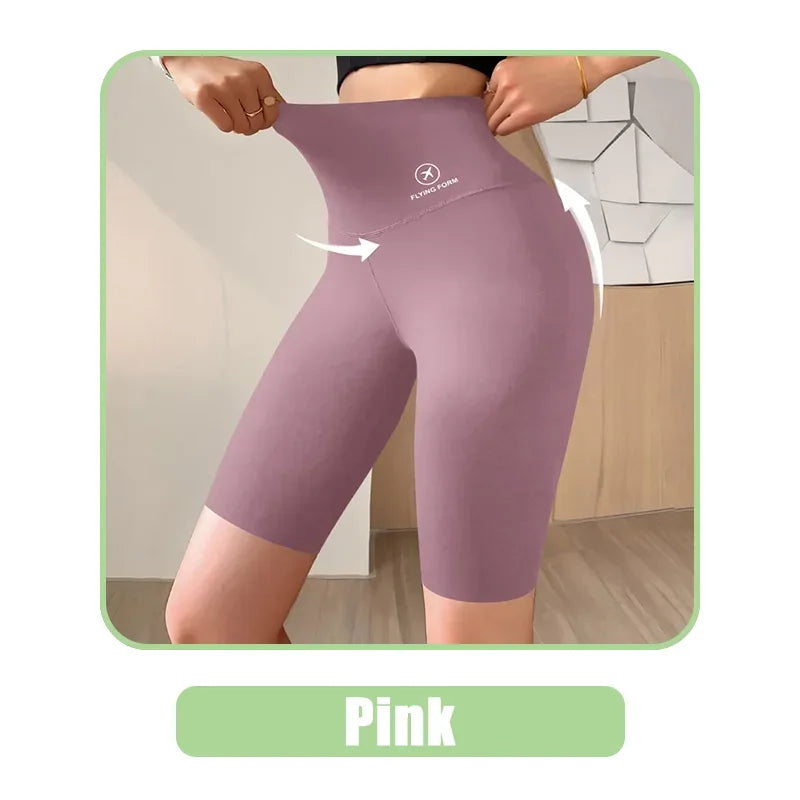 Women's High Waist Push-Up Gym Shorts