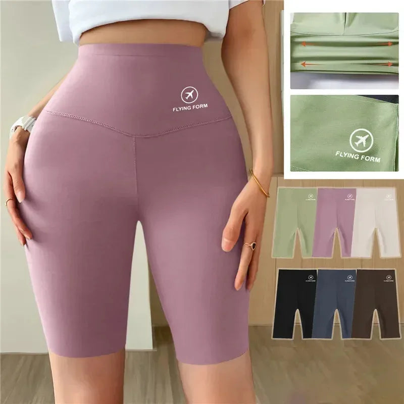 Women's High Waist Push-Up Gym Shorts