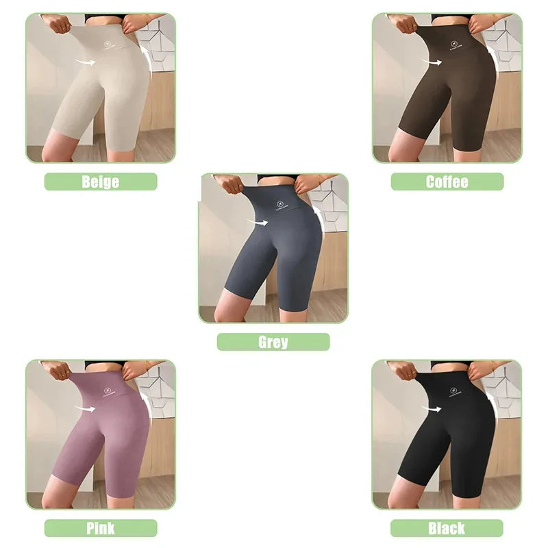 Women's High Waist Push-Up Gym Shorts