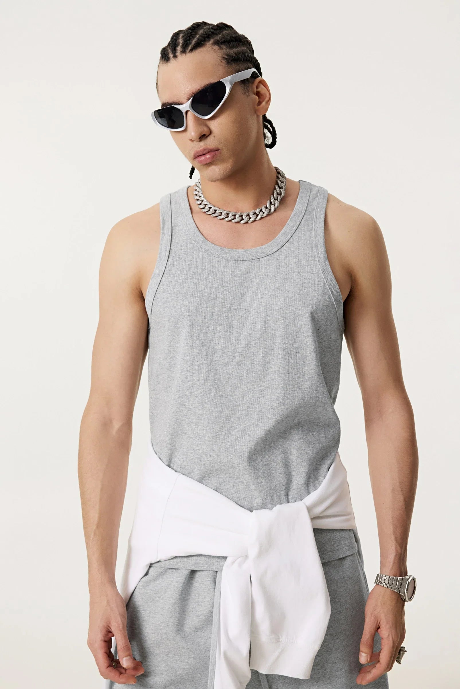 Men's Minimalist Loose-Fit Workout Tank Top | Breathable Summer Vest