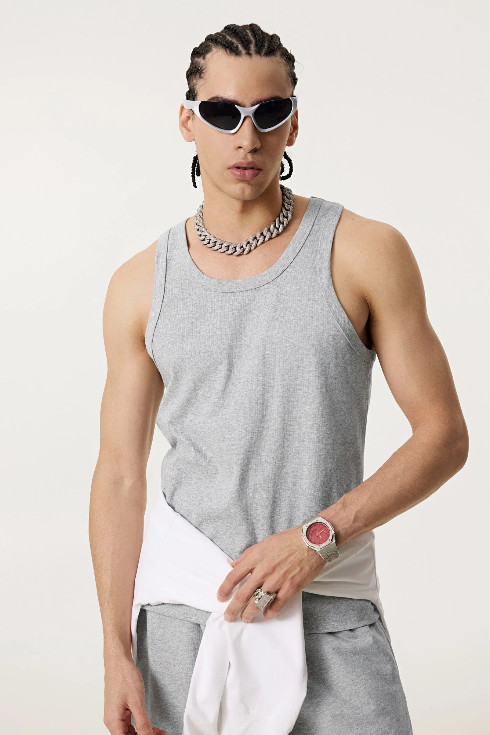 Men's Minimalist Loose-Fit Workout Tank Top | Breathable Summer Vest