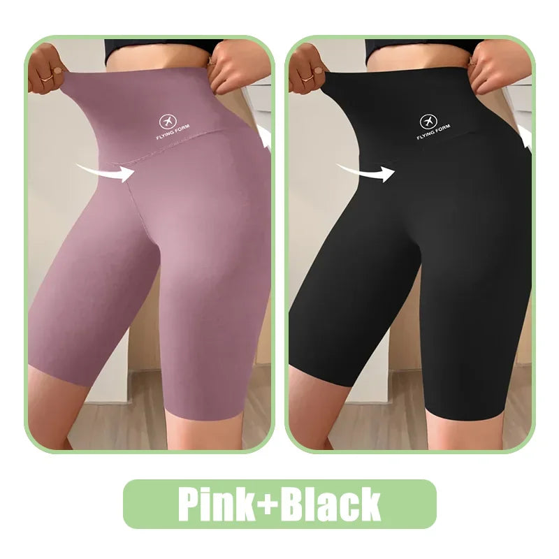 Women's High Waist Push-Up Gym Shorts