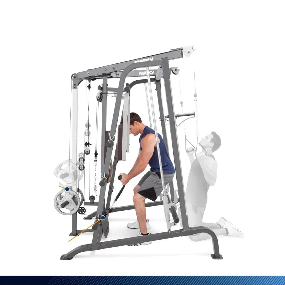 Smith Cage & Leg Press Home Gym Combo