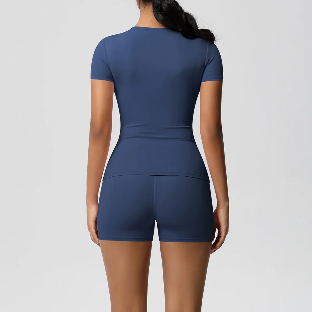 2PC Quick-Dry Gym Shorts & Top Set
