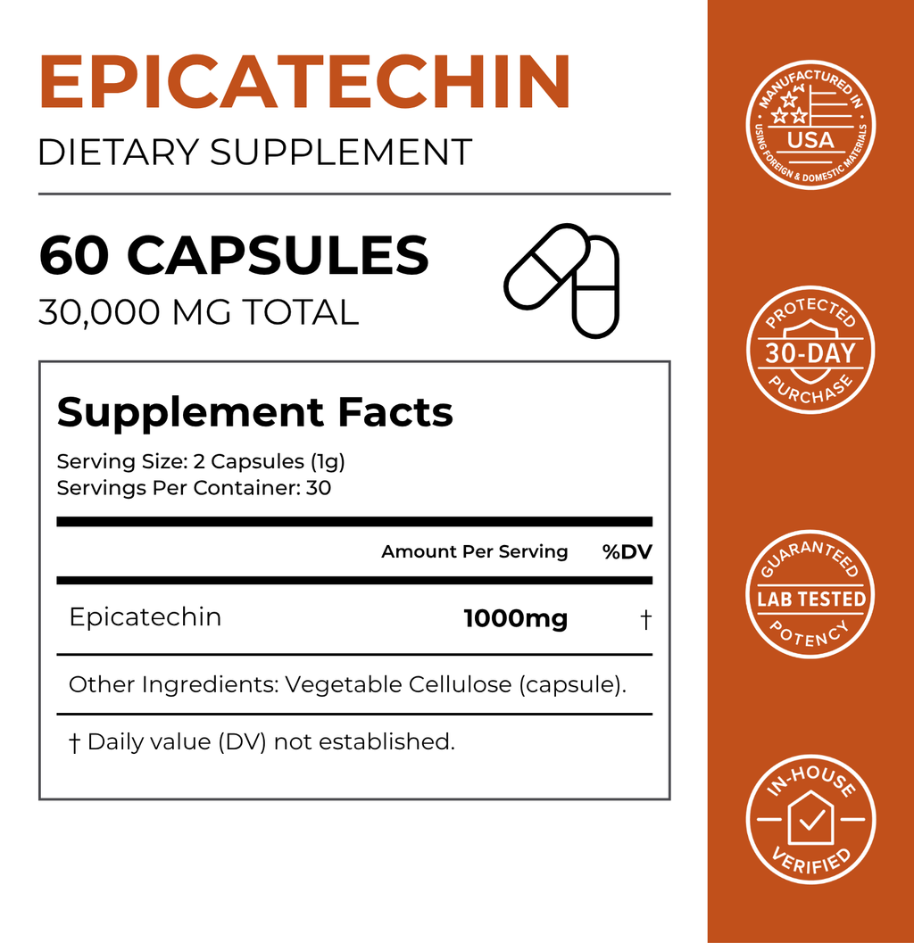 Epicatechin Supplement | 1,000 mg Green Tea Flavanol