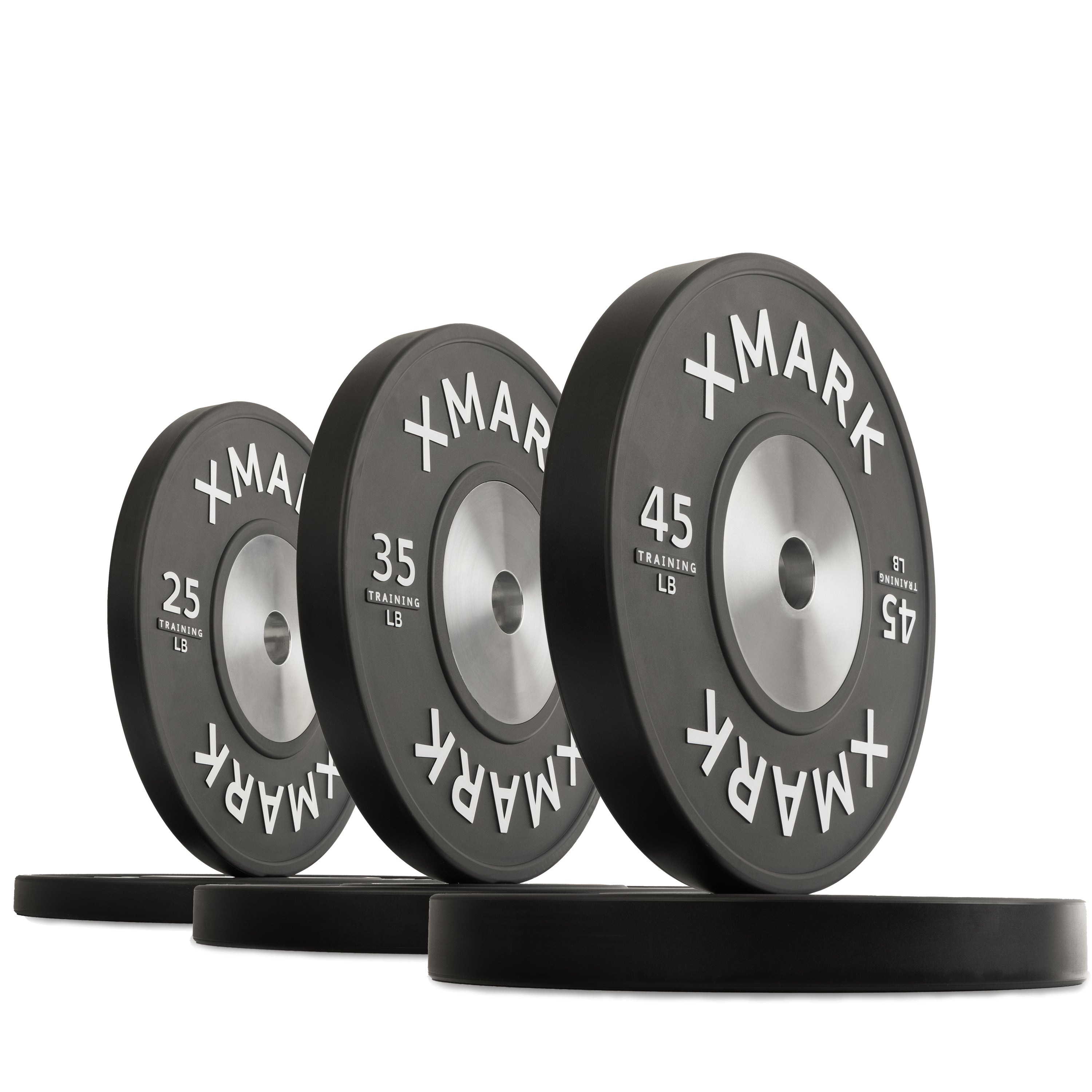 XMark Black Premium IWF Training Bumper Plates — Pairs & Sets