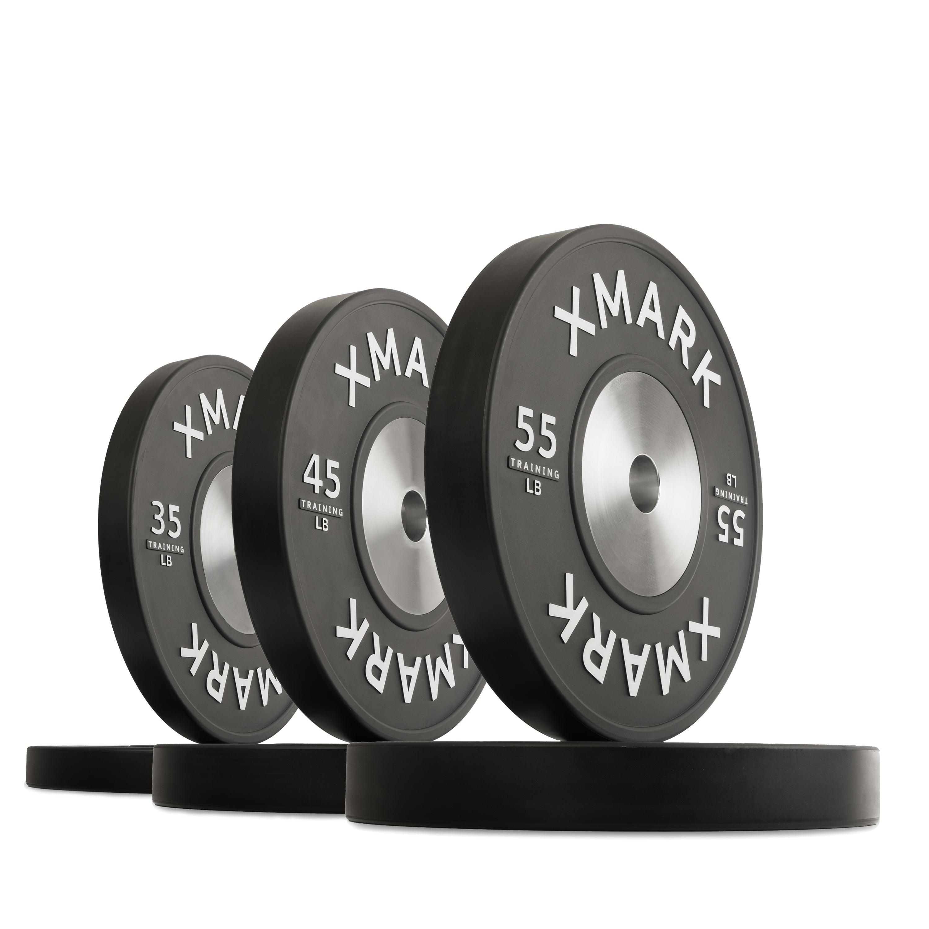 XMark Black Premium IWF Training Bumper Plates — Pairs & Sets