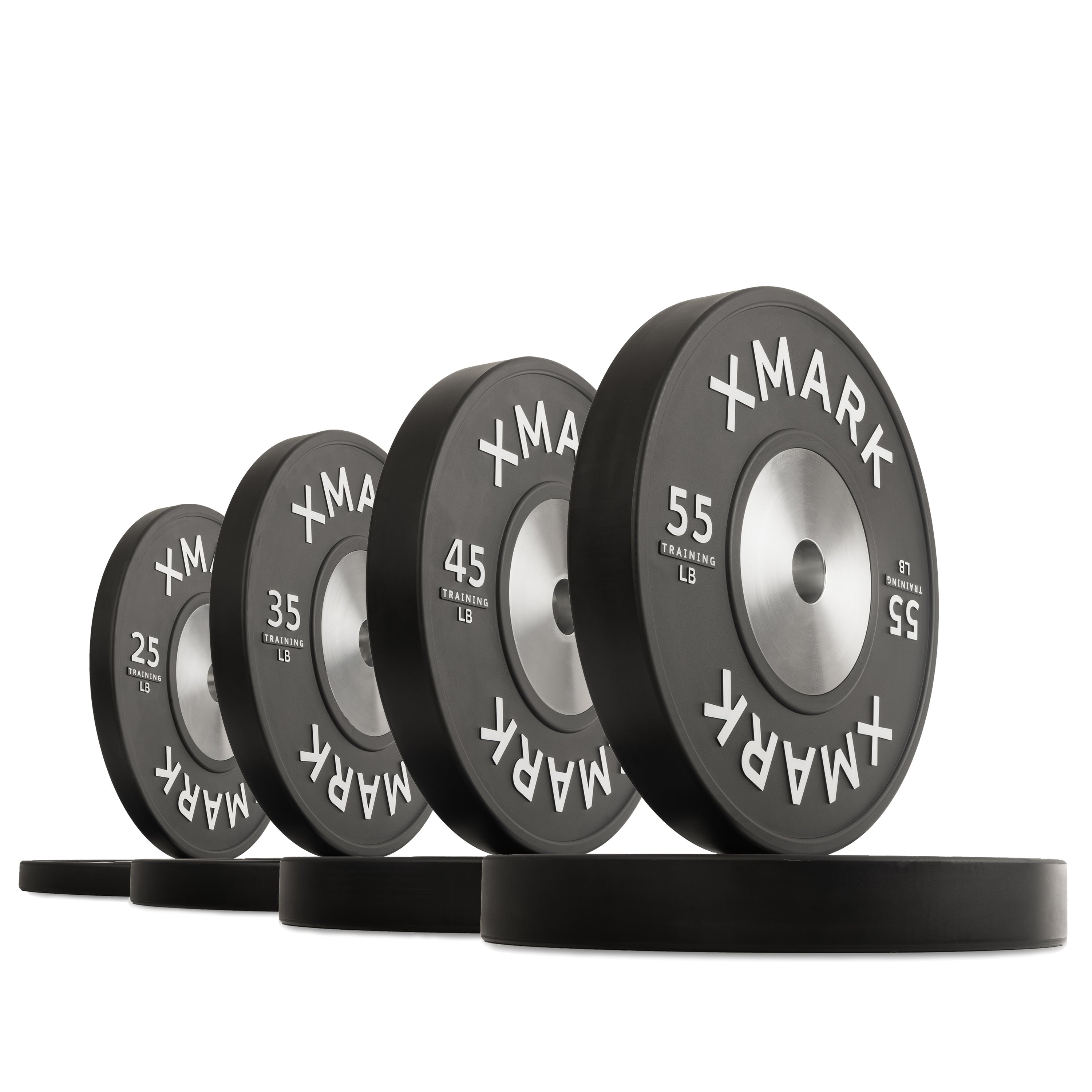 XMark Black Premium IWF Training Bumper Plates — Pairs & Sets