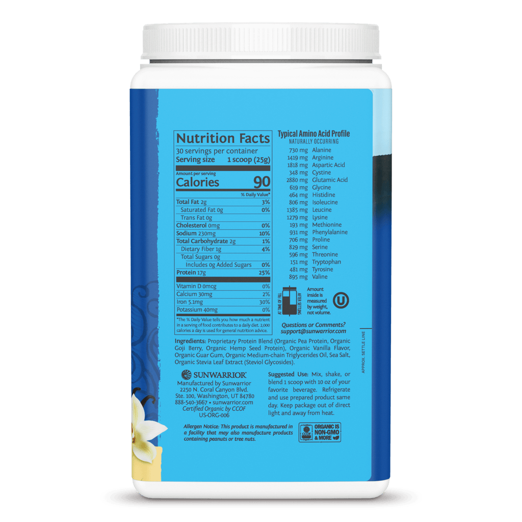 Warrior Blend Organic Protein - Vanilla