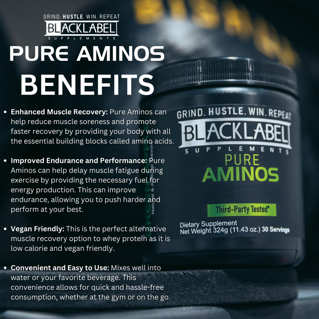 Pure Aminos — Essential BCAA Amino Acid Supplement
