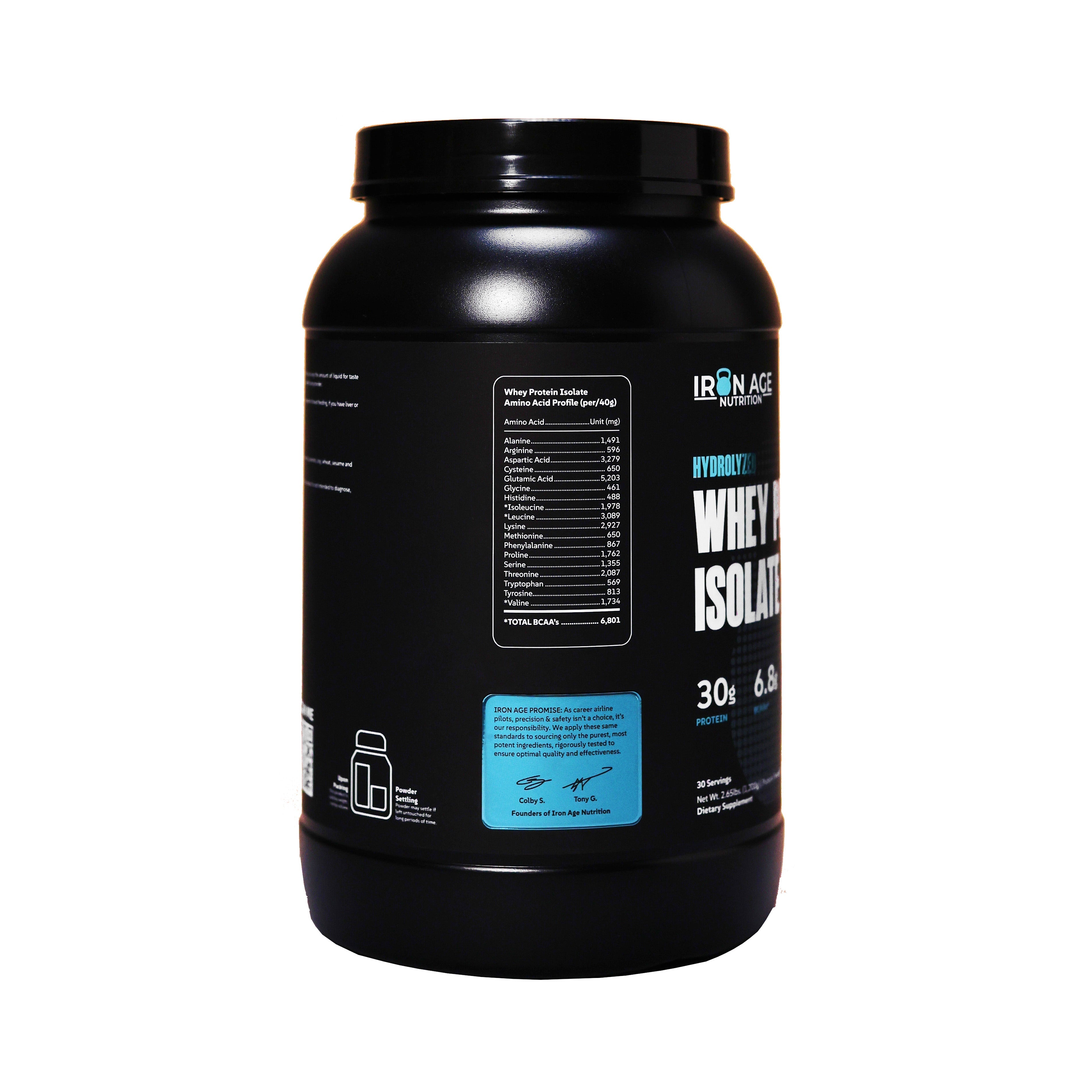 Iron Age Whey Protein Isolate — 30 Servings | Chocolate & Vanilla