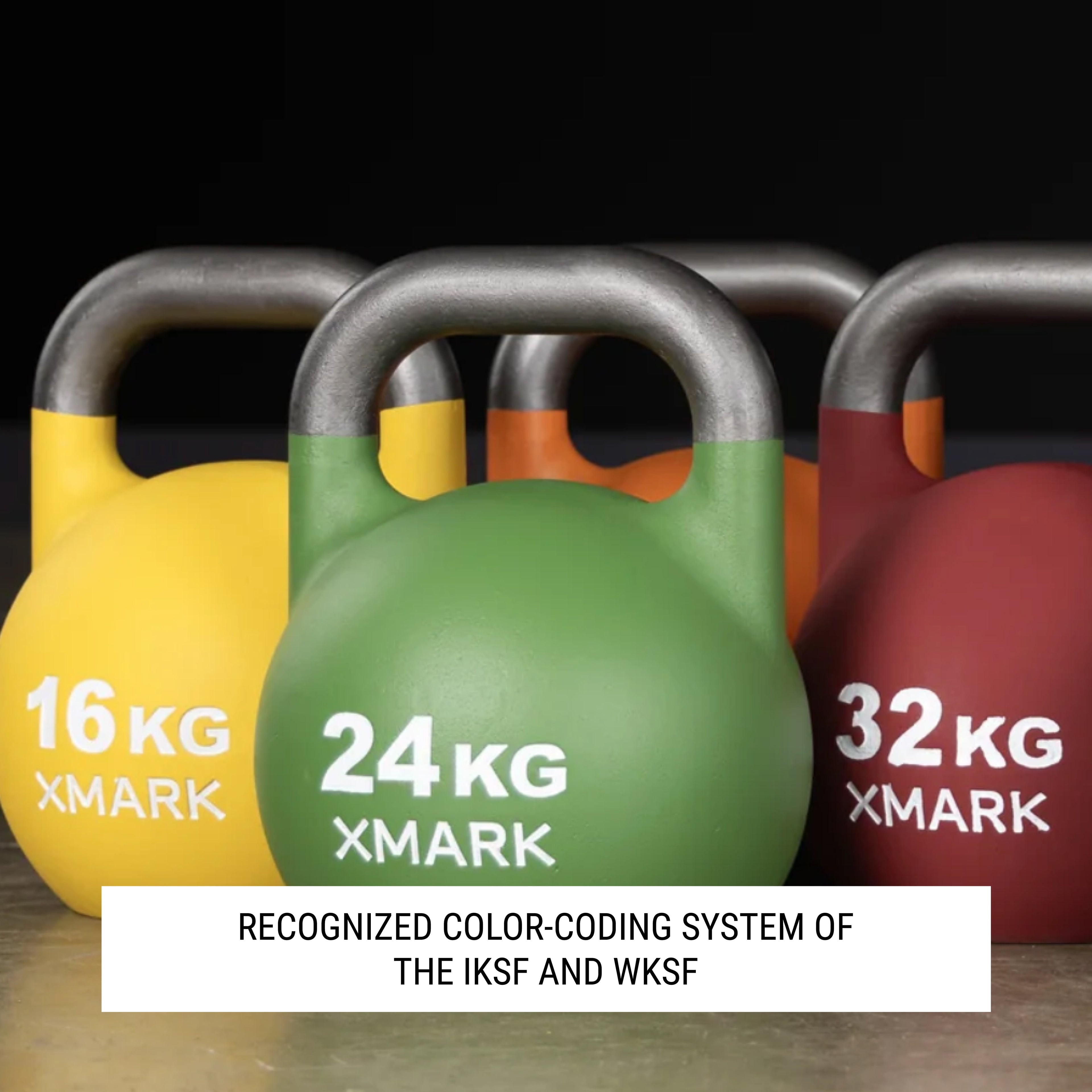 XMark Competition Kettlebells — Singles & Sets (8kg–32kg)