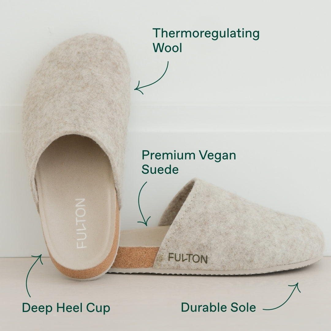 The House Shoe – Orthopedic Comfort Slippers with Cork Footbed