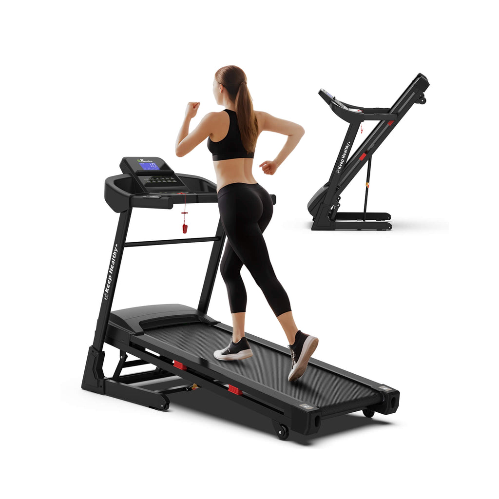 Rovix Compact 3.5HP Foldable Electric Treadmill with Bluetooth & 12 Pre-Set Programs