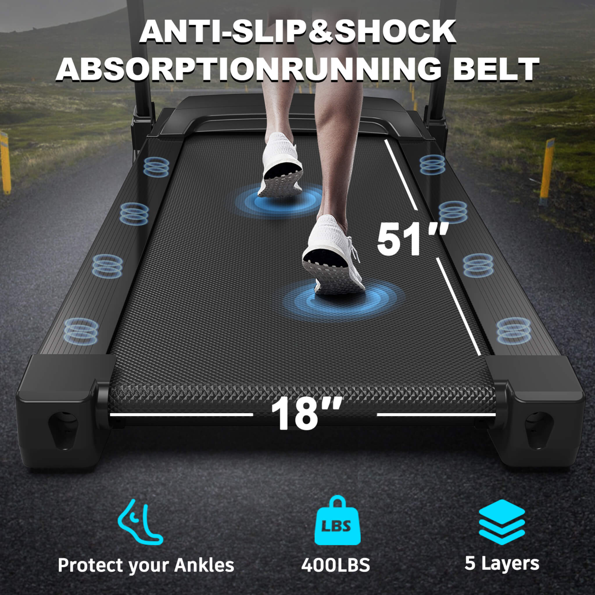 Rovix Compact 3.5HP Foldable Electric Treadmill with Bluetooth & 12 Pre-Set Programs