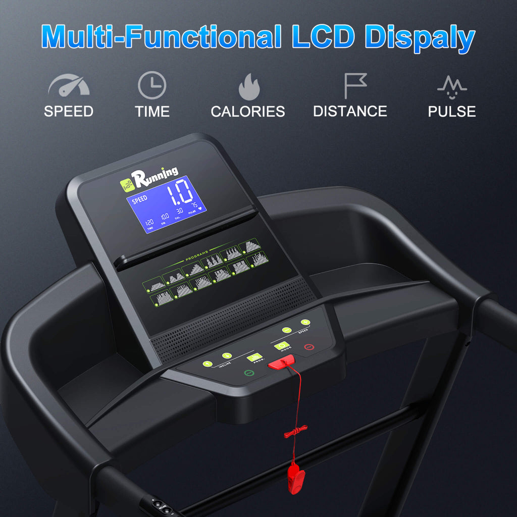 Rovix Compact 3.5HP Foldable Electric Treadmill with Bluetooth & 12 Pre-Set Programs