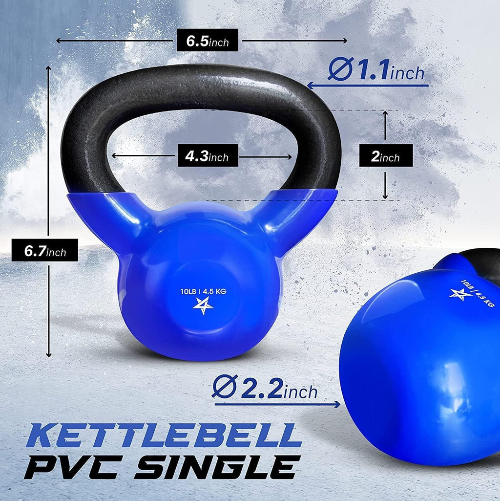 Vinyl Coated Cast Iron Kettlebell