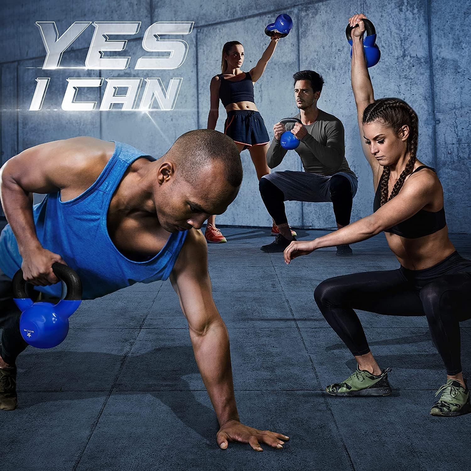 Vinyl Coated Cast Iron Kettlebell