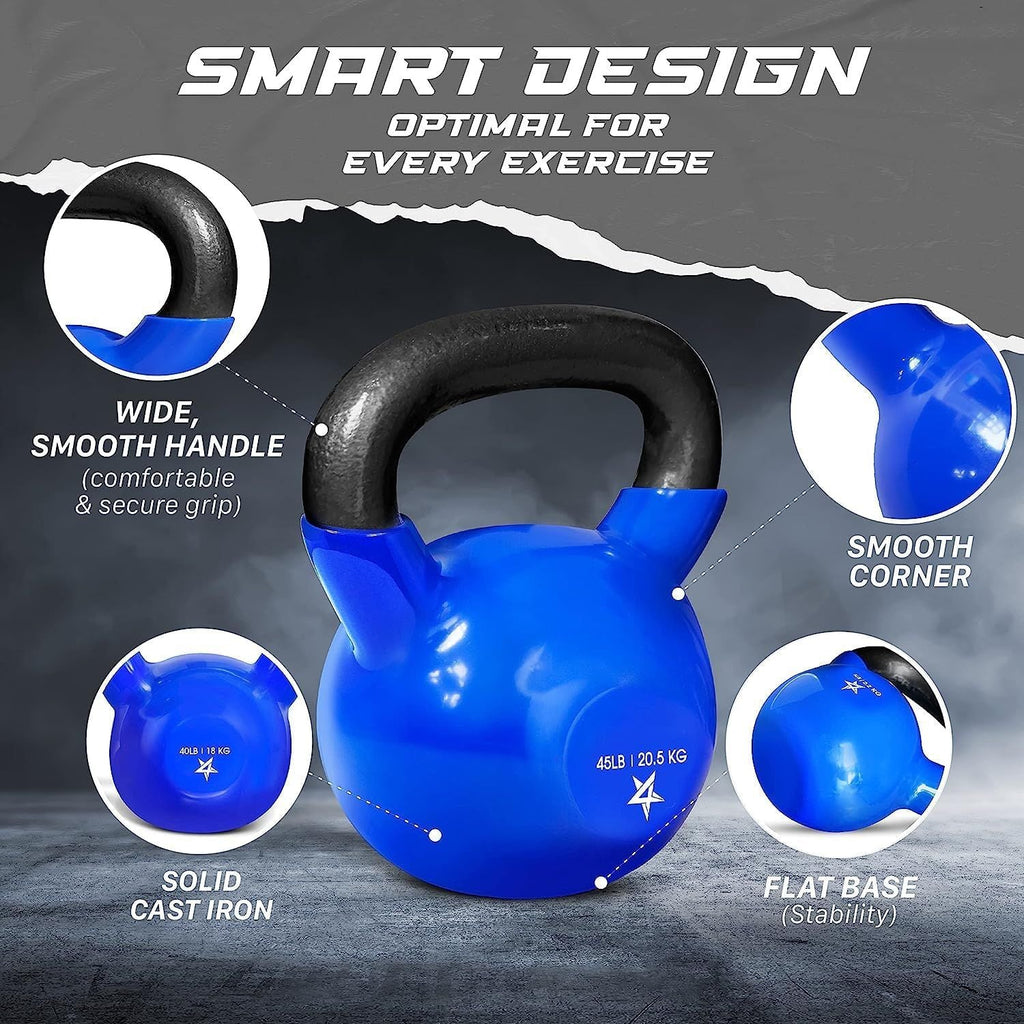 Vinyl Coated Cast Iron Kettlebell