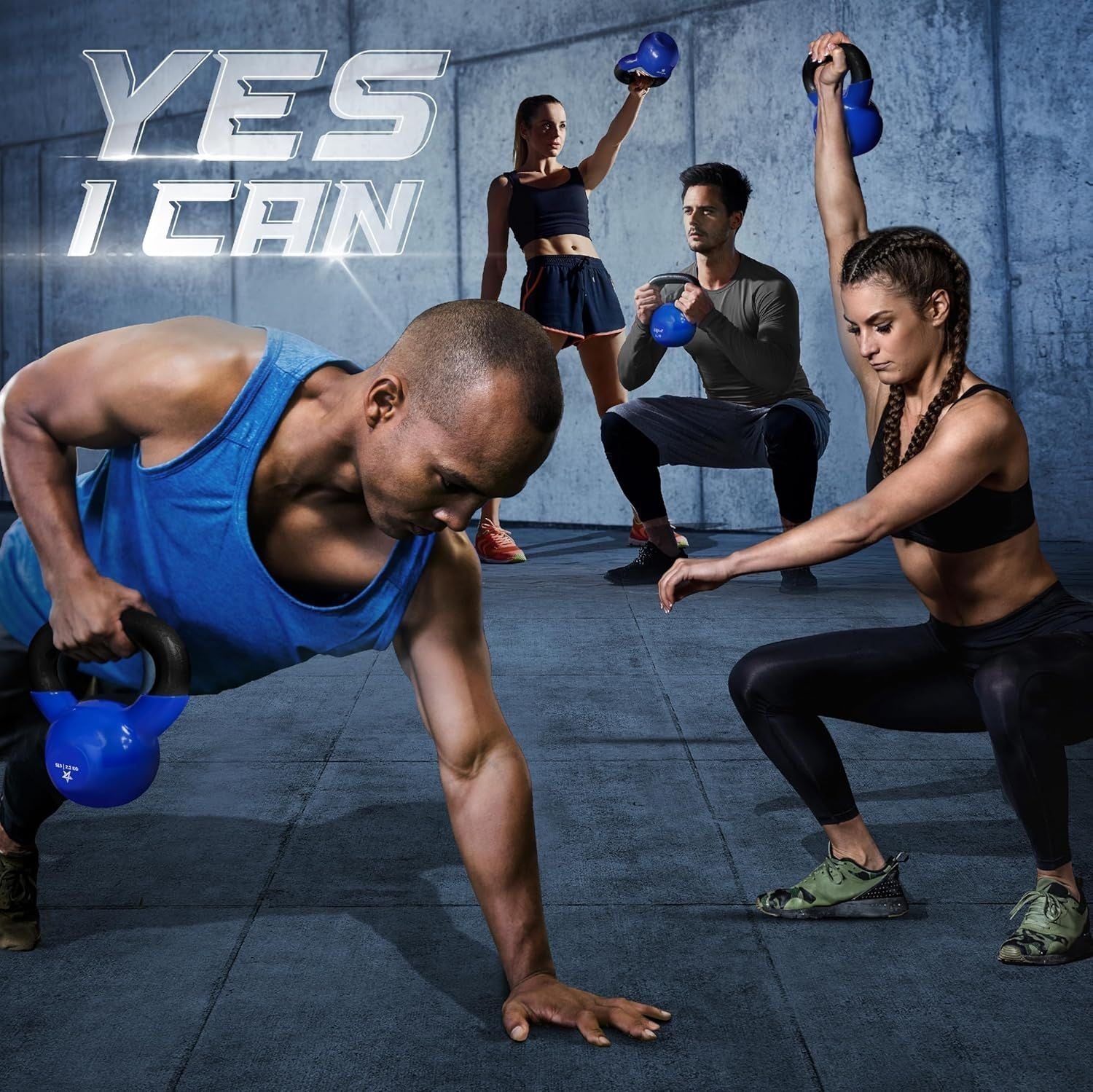 Vinyl Coated Cast Iron Kettlebell