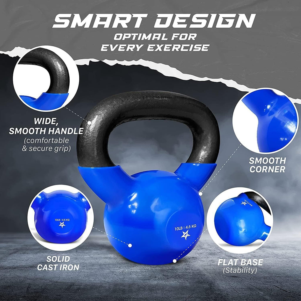 Vinyl Coated Cast Iron Kettlebell