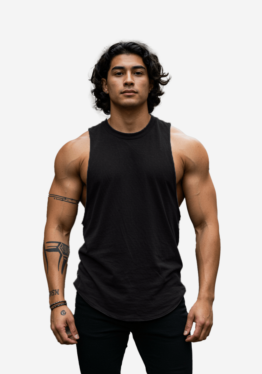 G West Men's Gym Tank | Oversized Cotton Training Tank