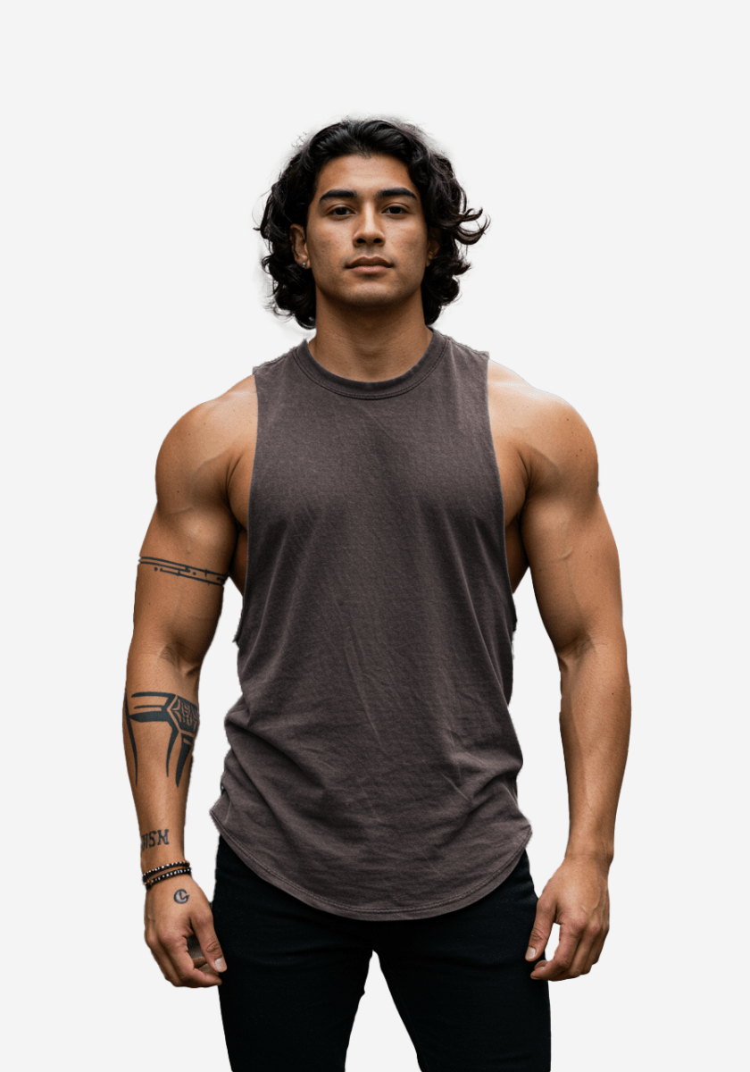 G West Men's Gym Tank | Oversized Cotton Training Tank
