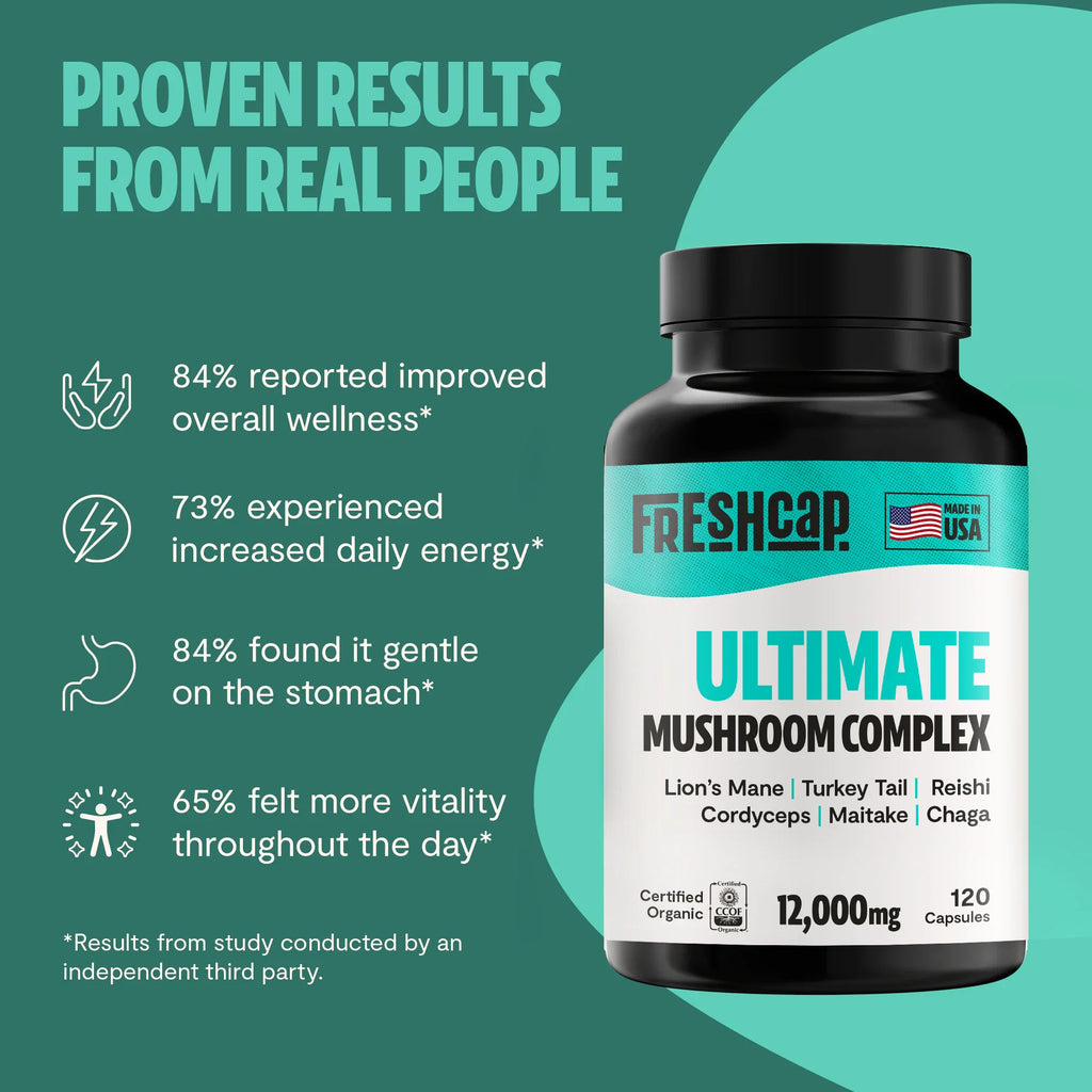 Organic Mushroom Complex | Six-Mushroom Adaptogen Blend