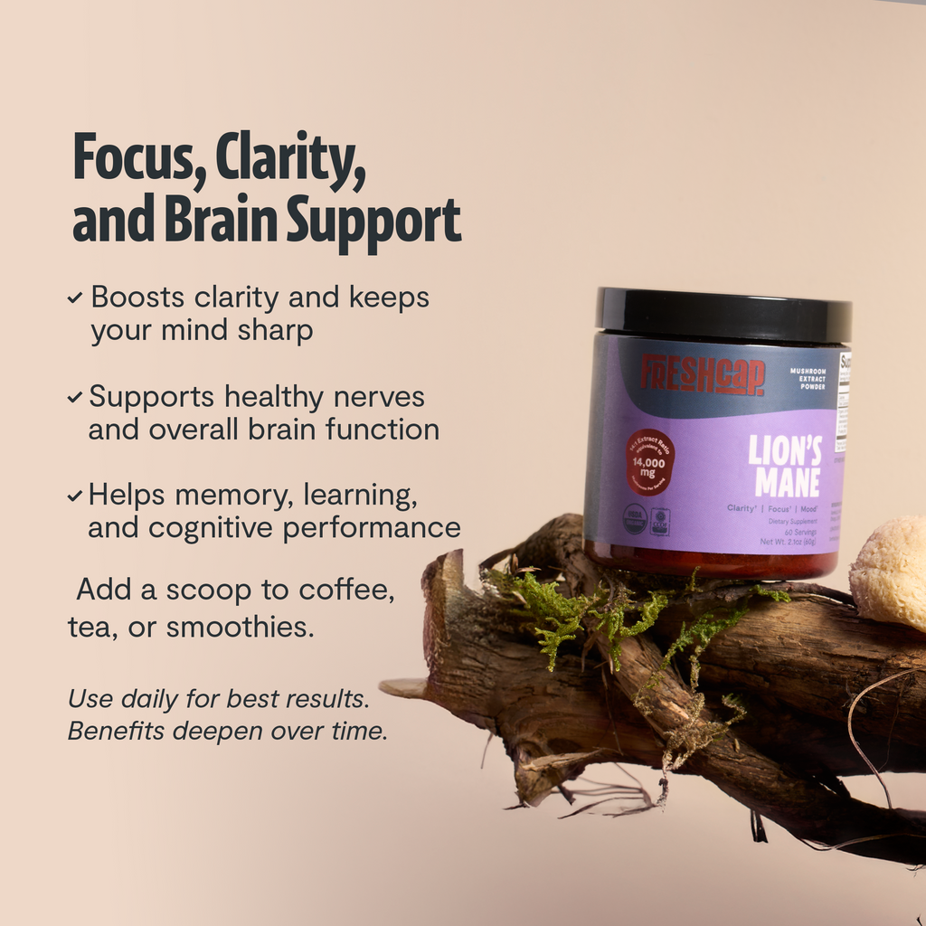 Organic Mushroom Complex | Six-Mushroom Adaptogen Blend