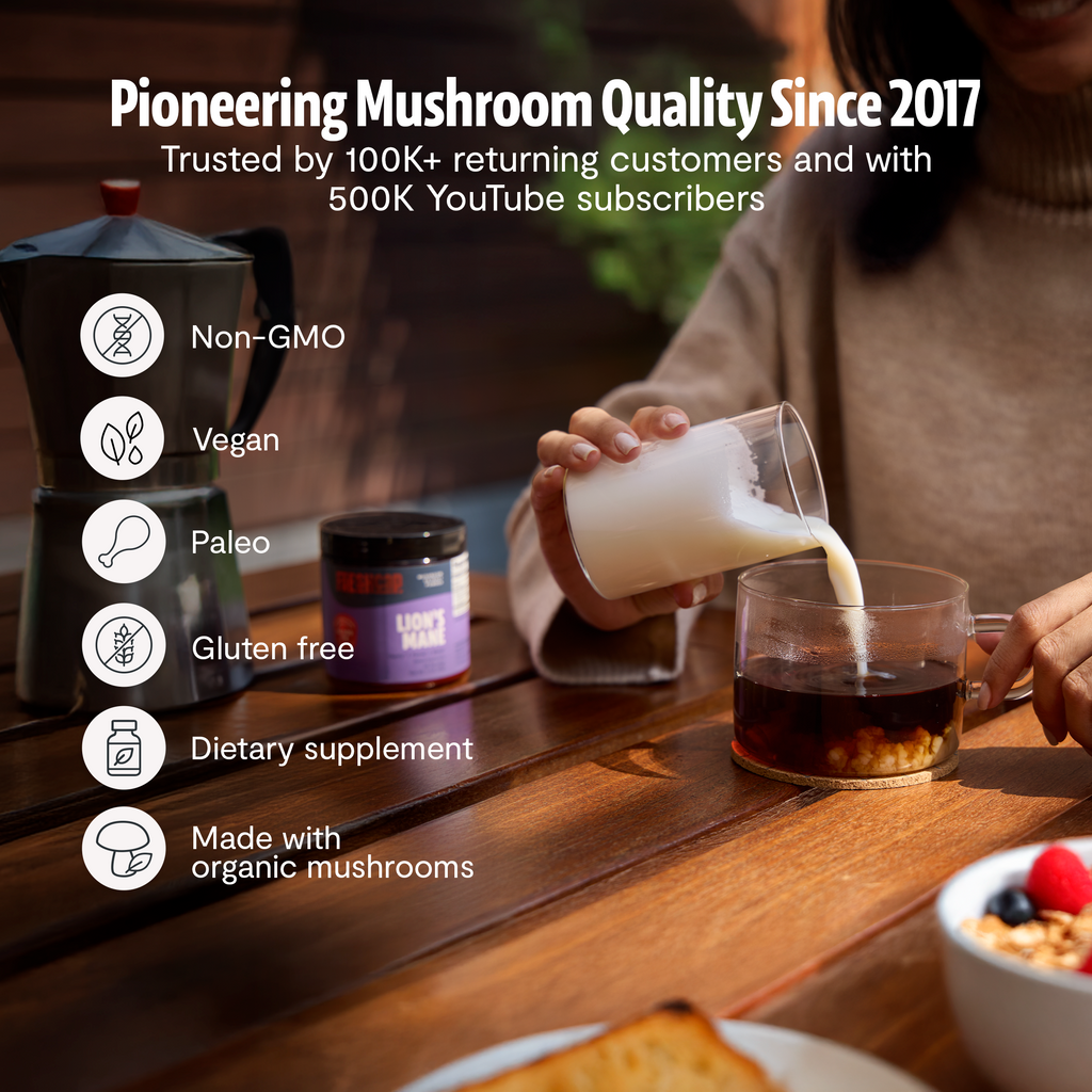 Organic Mushroom Complex | Six-Mushroom Adaptogen Blend