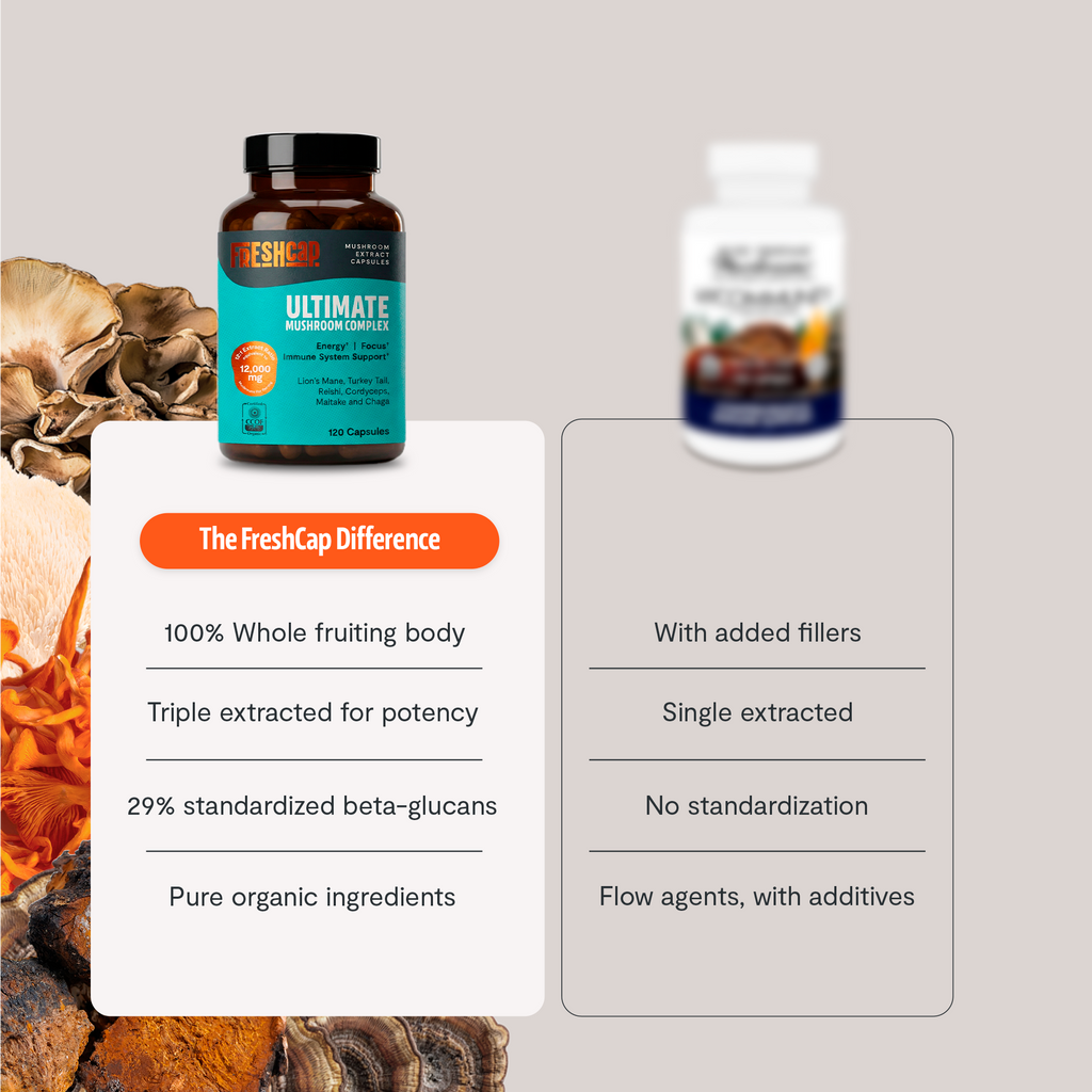 Organic Mushroom Complex | Six-Mushroom Adaptogen Blend