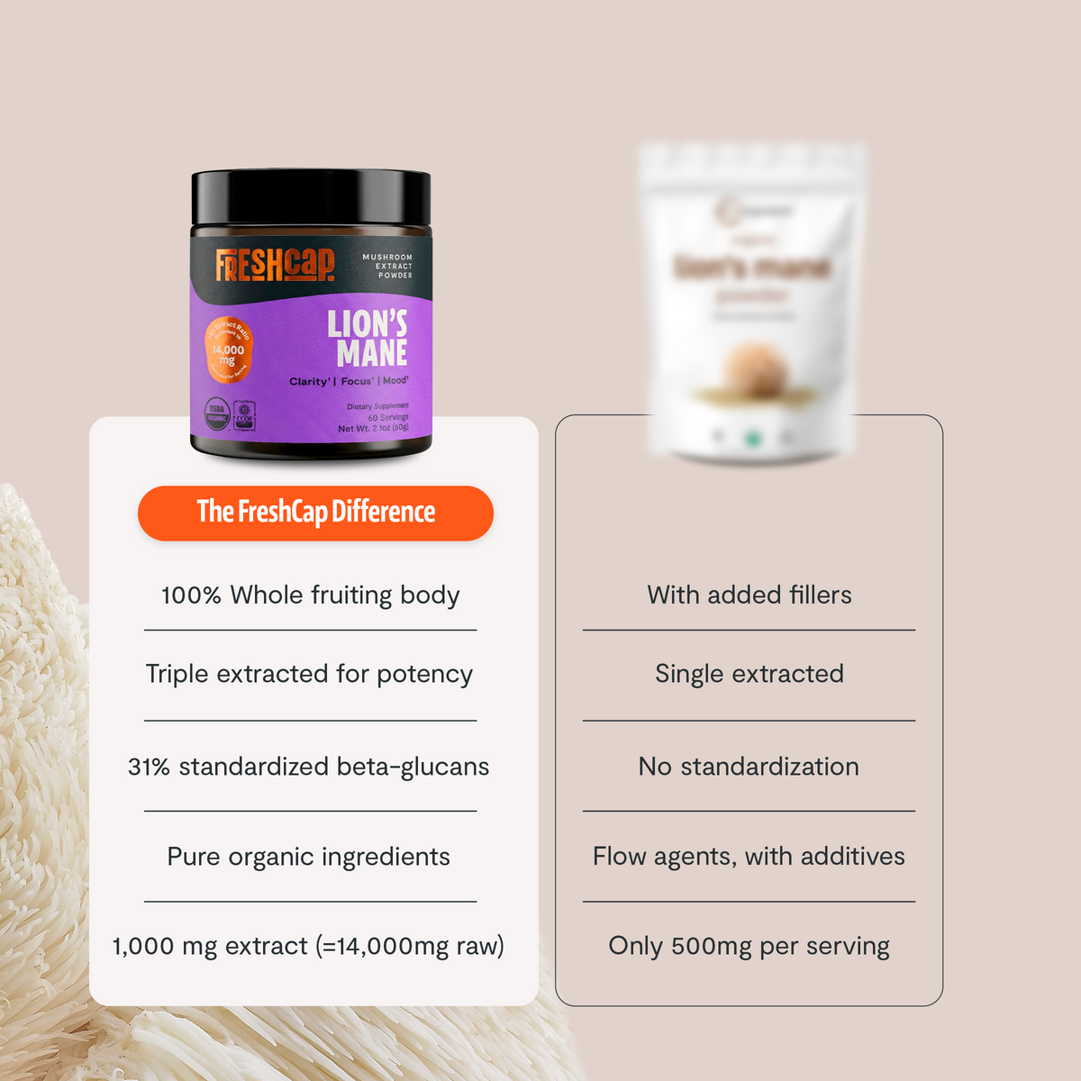 Organic Mushroom Complex | Six-Mushroom Adaptogen Blend
