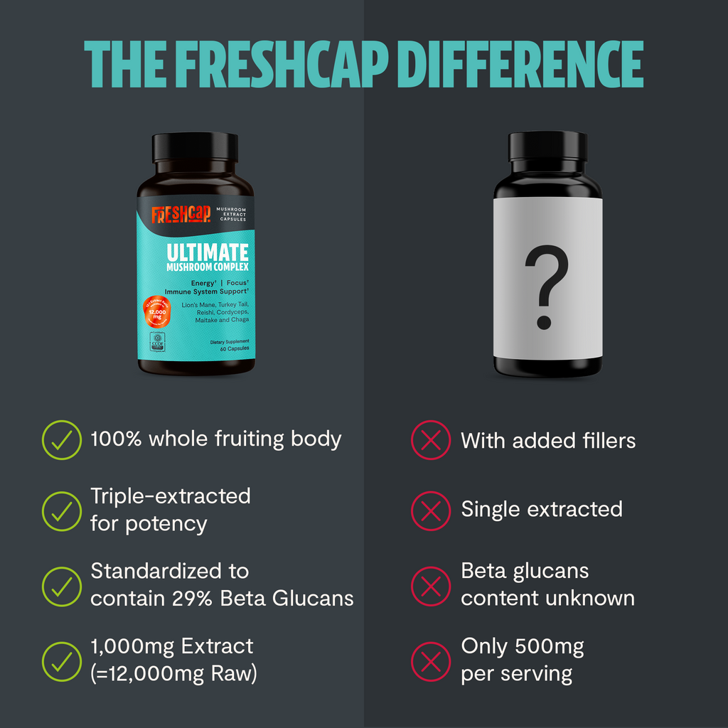Organic Mushroom Complex | Six-Mushroom Adaptogen Blend
