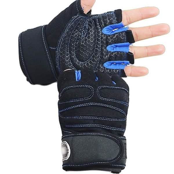 Men's Gym Gloves — Anti-Skid Grip, Nylon & Ottoman Material