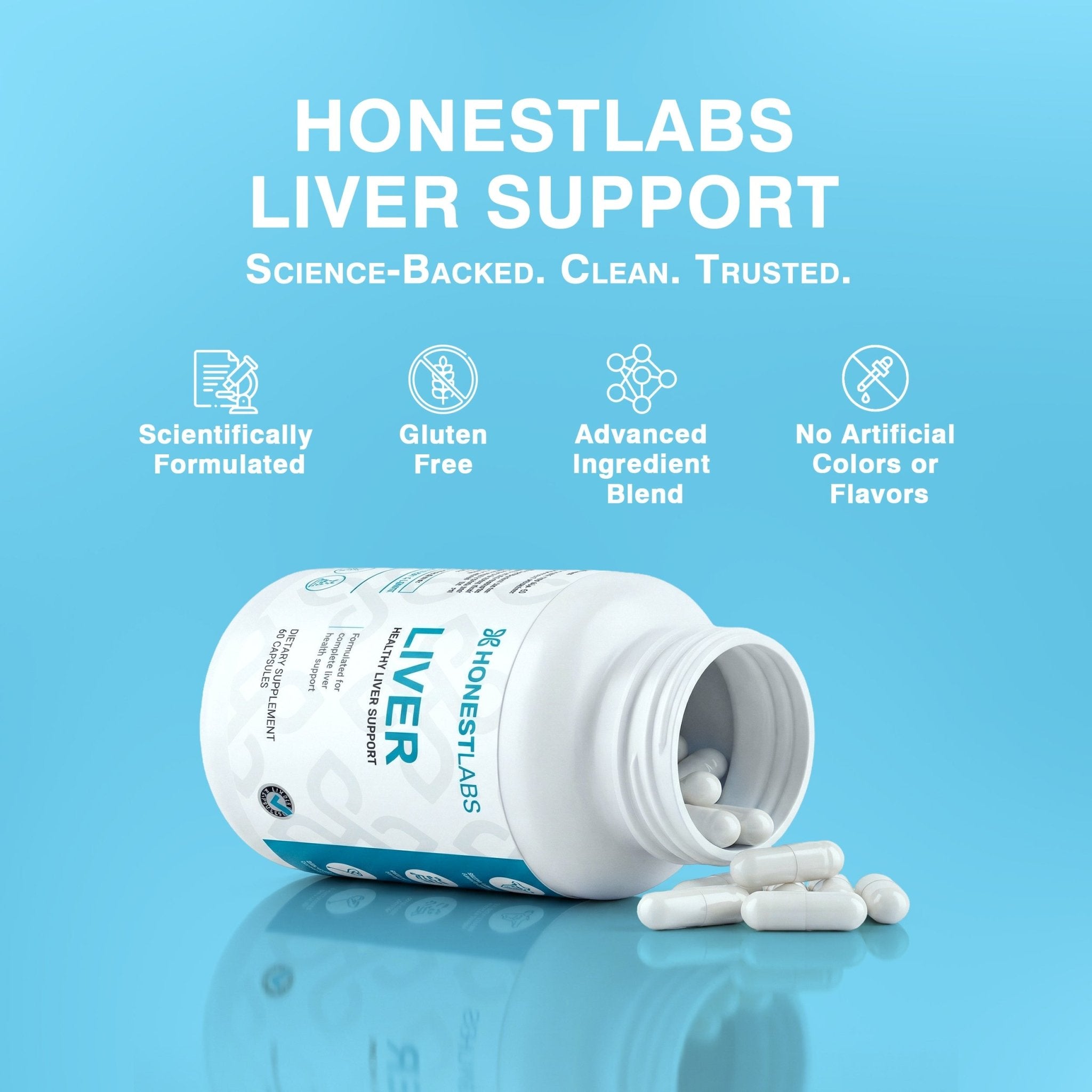 Honest Labs Liver – Healthy Liver Support | 60 Capsules