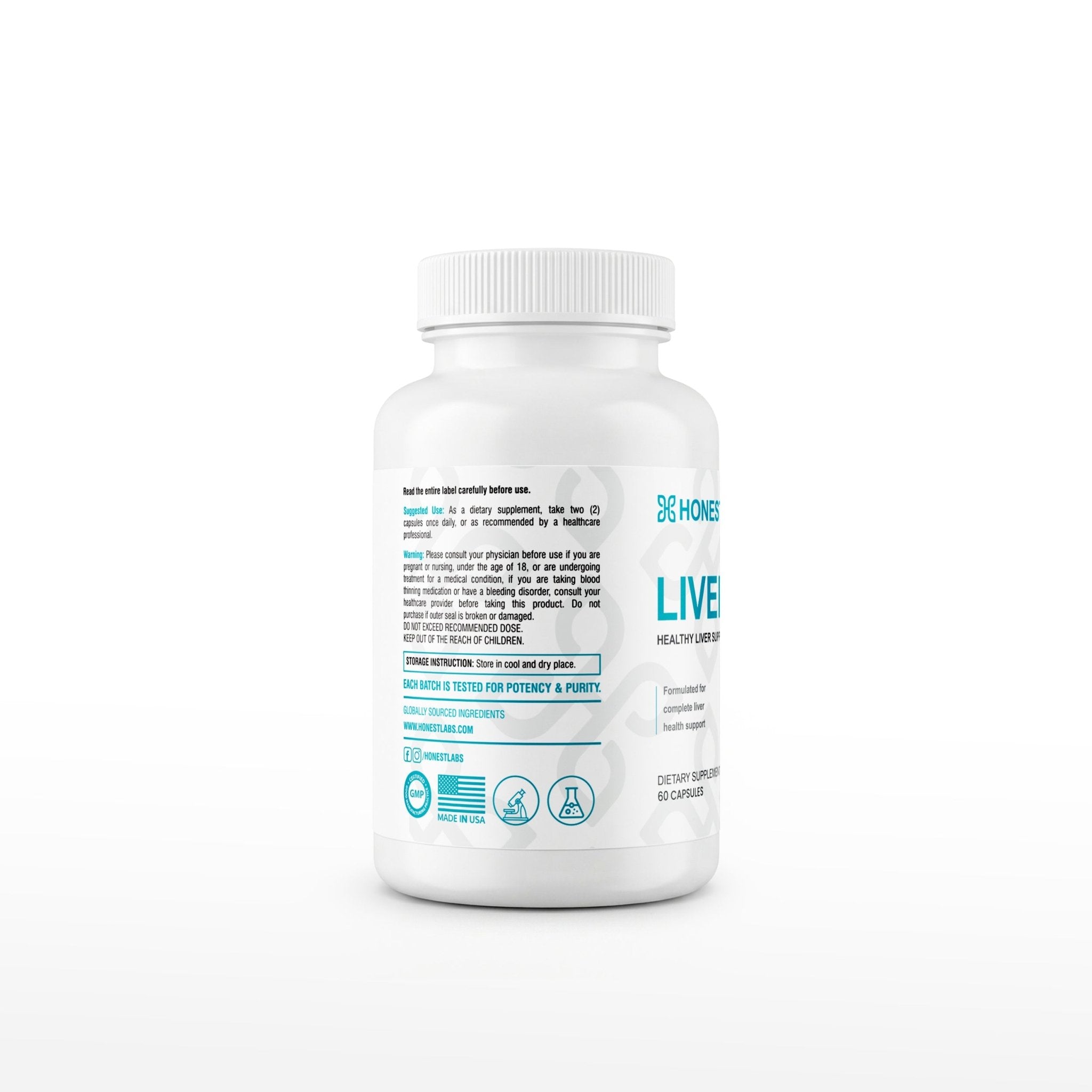 Honest Labs Liver – Healthy Liver Support | 60 Capsules