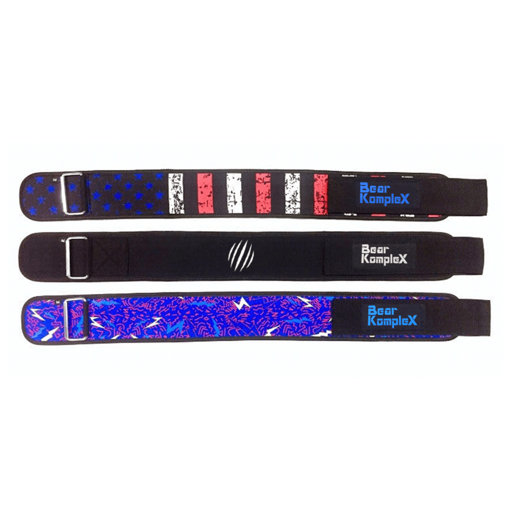 Bear KompleX 4" Straight Weightlifting Belt | Hook & Loop | Multiple Colors
