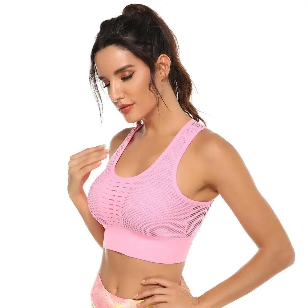 Women's Backless Sports Bra – Yoga & Gym Workout Top