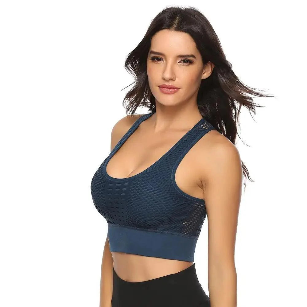 Women's Backless Sports Bra – Yoga & Gym Workout Top